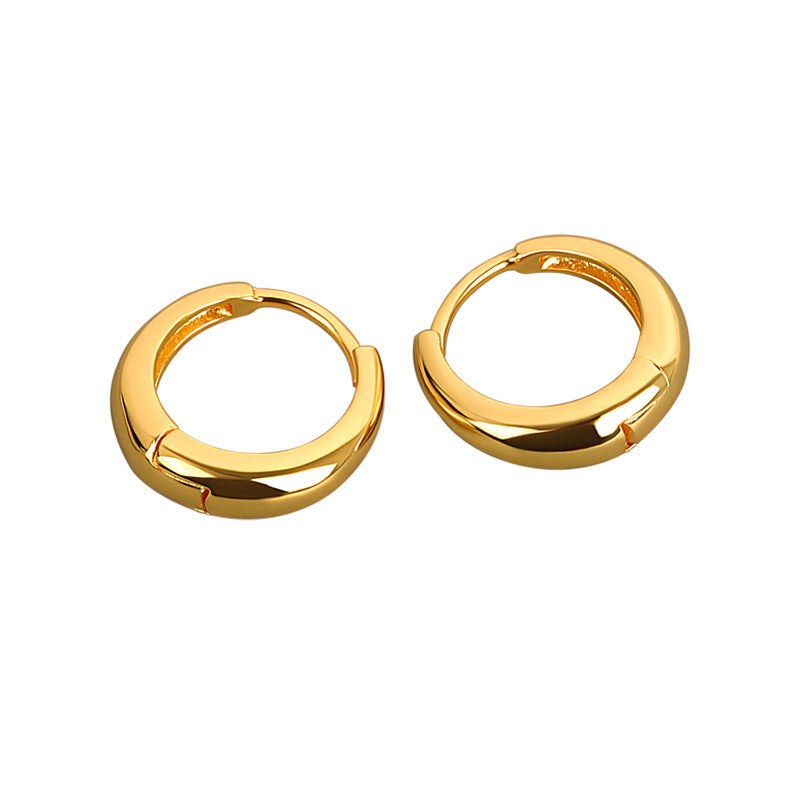 Fashion drop-shaped smooth ear buckle