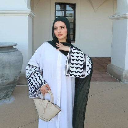 Fashion Embroidered Cardigan Robe
