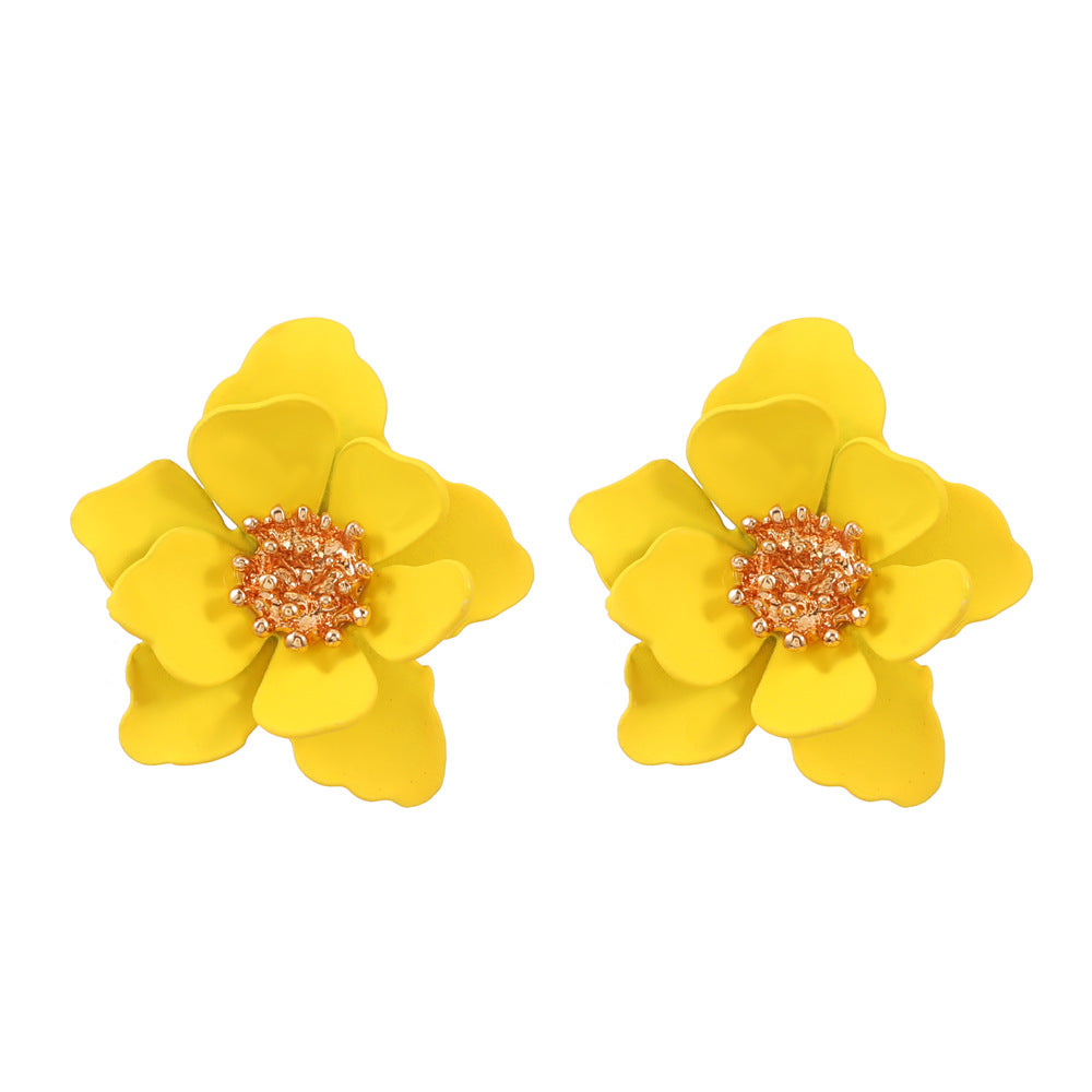 Fashion Floral Frosted Earrings for Women