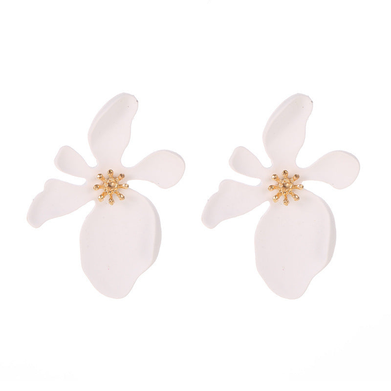 Fashion Floral Frosted Earrings for Women