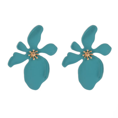 Fashion Floral Frosted Earrings for Women
