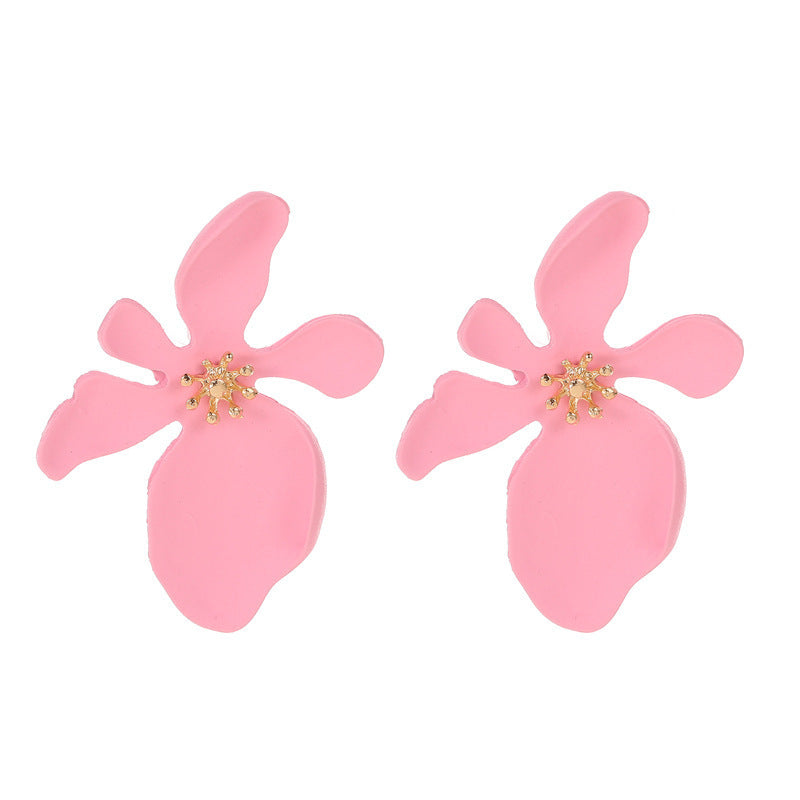 Fashion Floral Frosted Earrings for Women