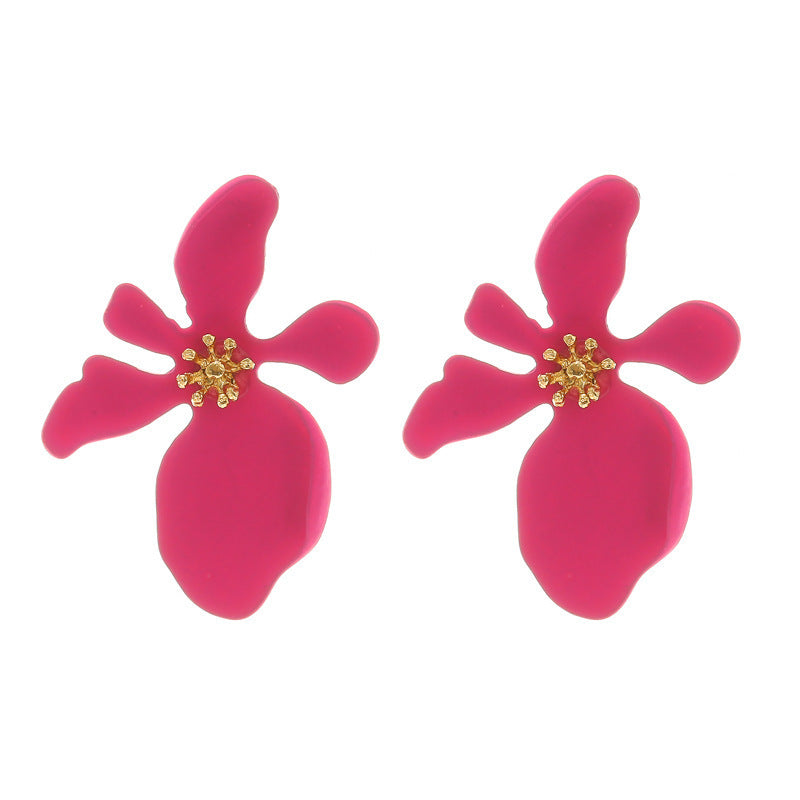 Fashion Floral Frosted Earrings for Women