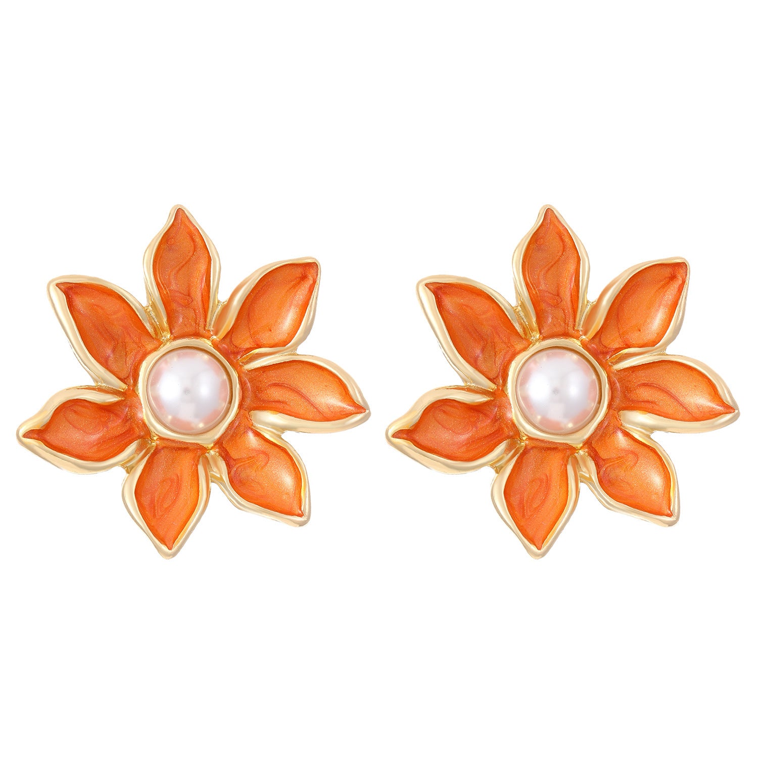 Fashion Floral Frosted Earrings for Women
