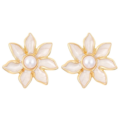 Fashion Floral Frosted Earrings for Women