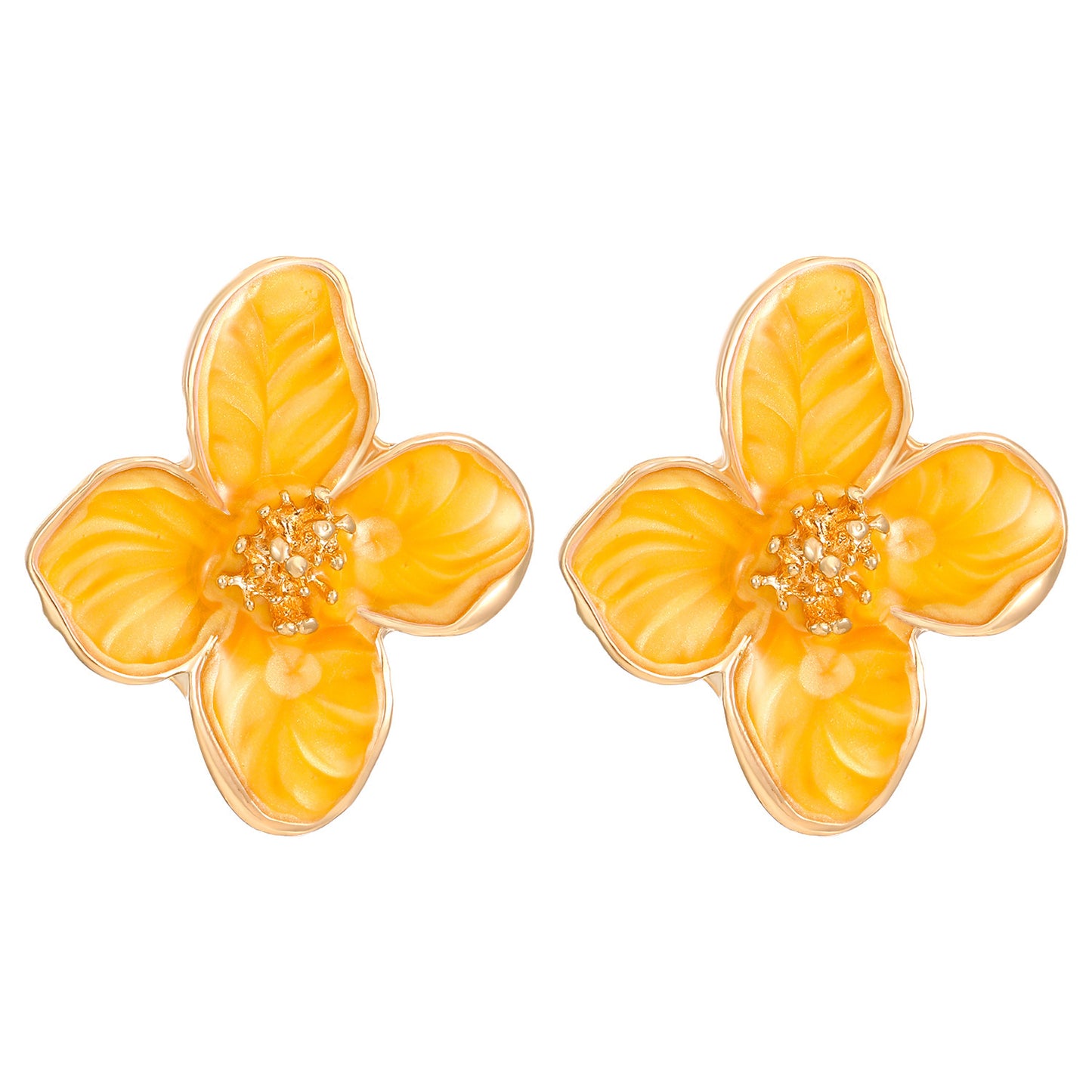 Fashion Floral Frosted Earrings for Women