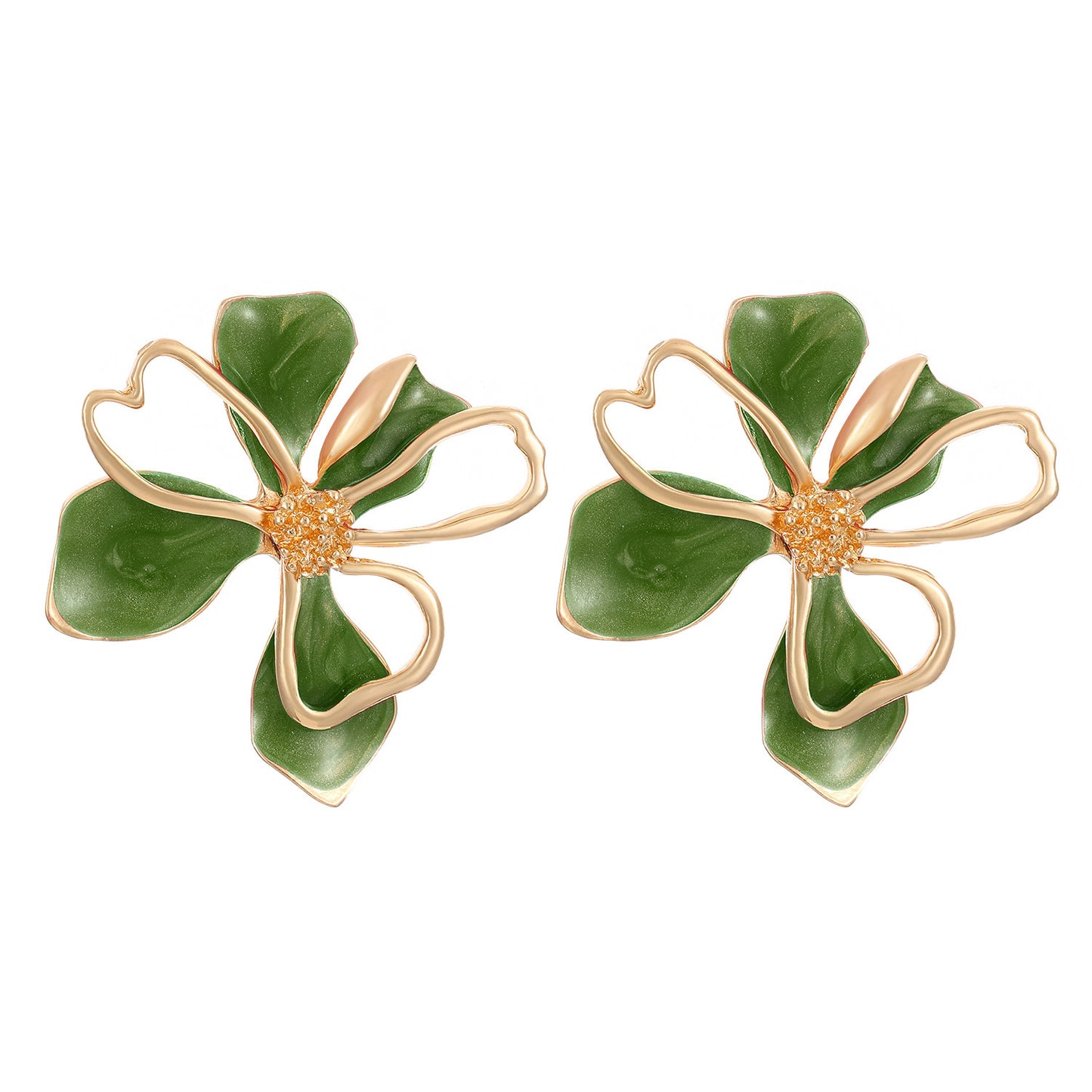 Fashion Floral Frosted Earrings for Women