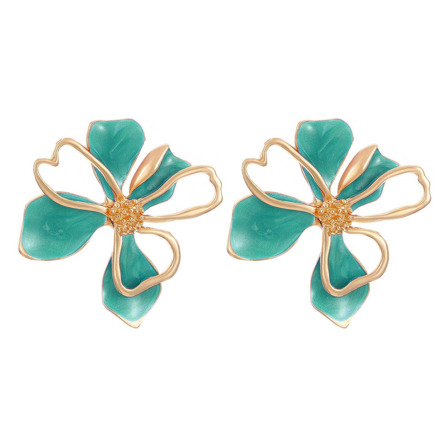 Fashion Floral Frosted Earrings for Women