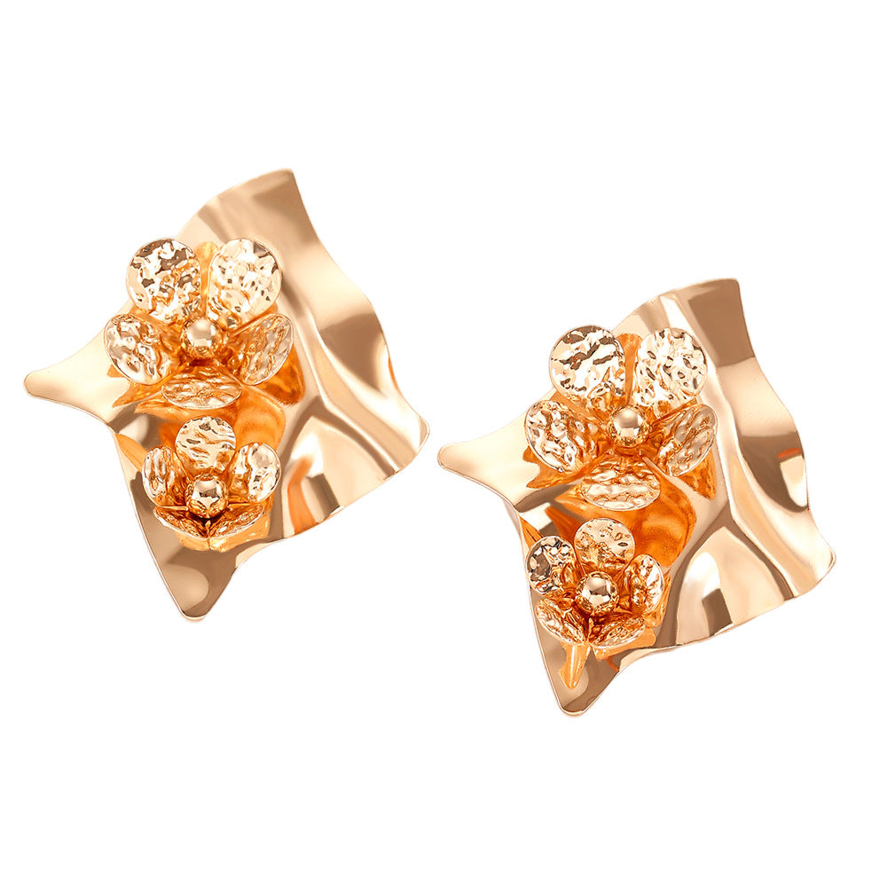 Fashion Floral Frosted Earrings for Women