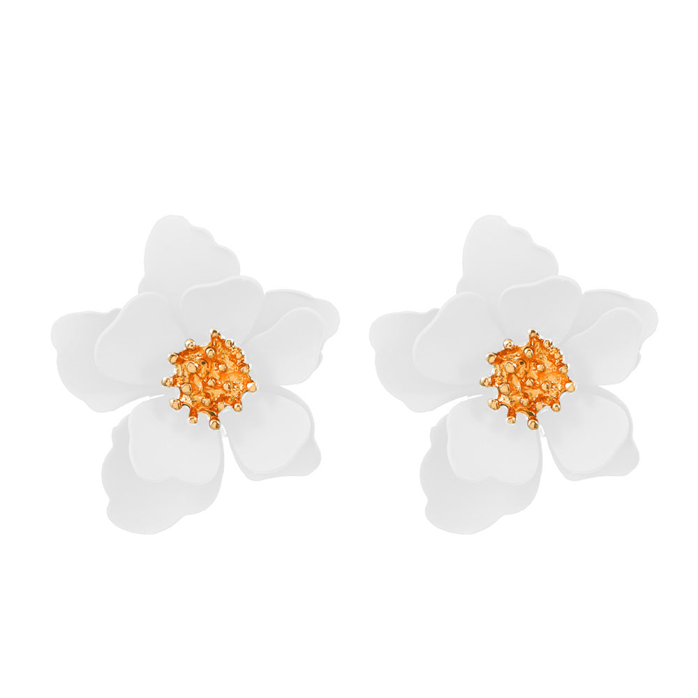 Fashion Floral Frosted Earrings for Women