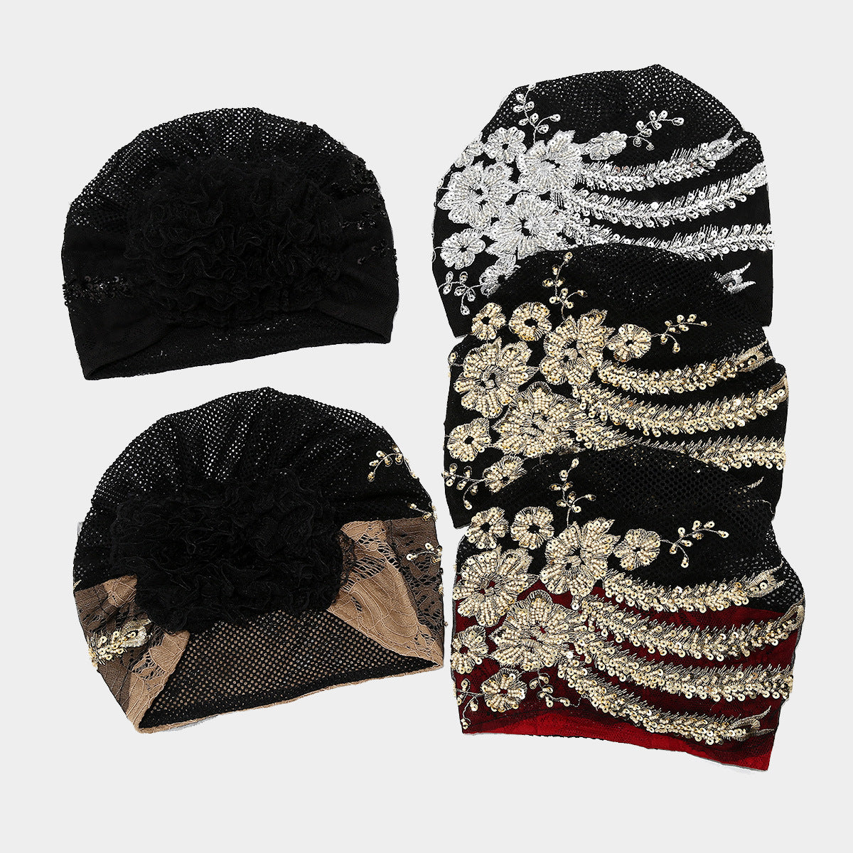 Fashion Floral Muslim Headscarf Breathable Turban for Women
