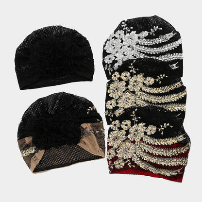 Fashion Floral Muslim Headscarf Breathable Turban for Women
