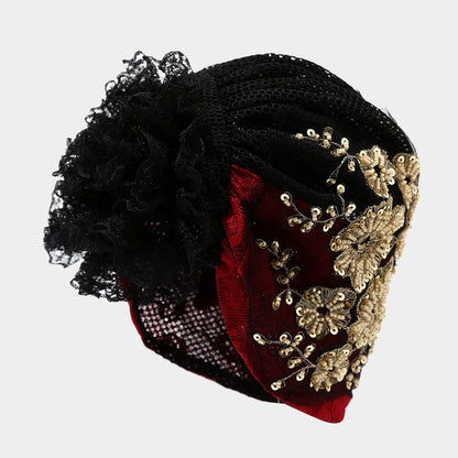 Fashion Floral Muslim Headscarf Breathable Turban for Women