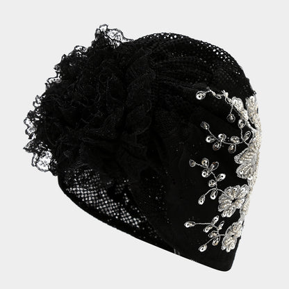 Fashion Floral Muslim Headscarf Breathable Turban for Women