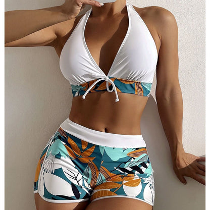 Fashion Halterneck High Waist Swimsuit