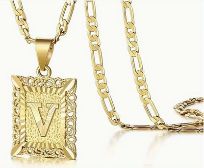Fashion Hip-Hop Titanium Steel Letter Necklace