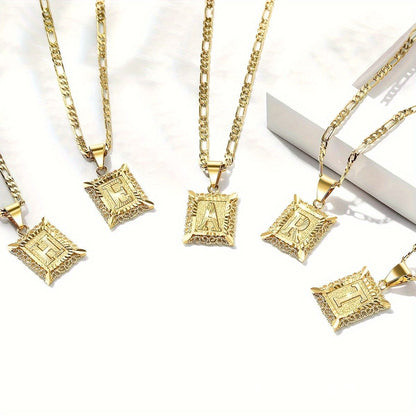 Fashion Hip-Hop Titanium Steel Letter Necklace