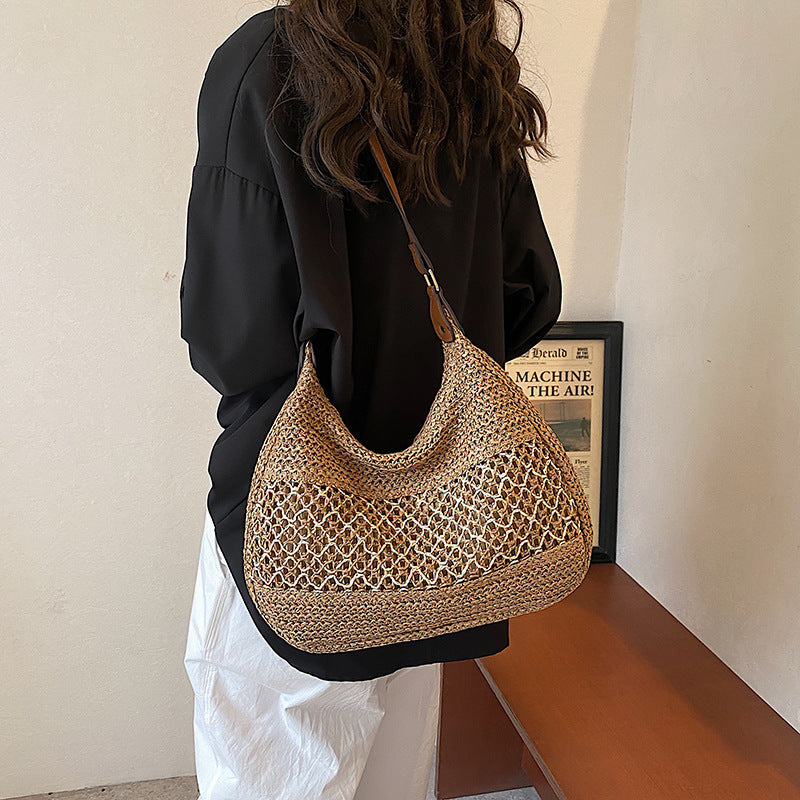 Fashion Hollow Woven Crossbody Bag