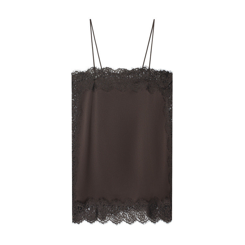 Fashion Lace Satin Blouse