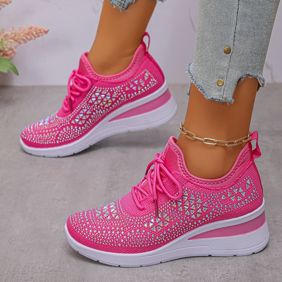 Fashion Lace-Up Casual Shoes for Women – Wholesale for Commuting and Sports