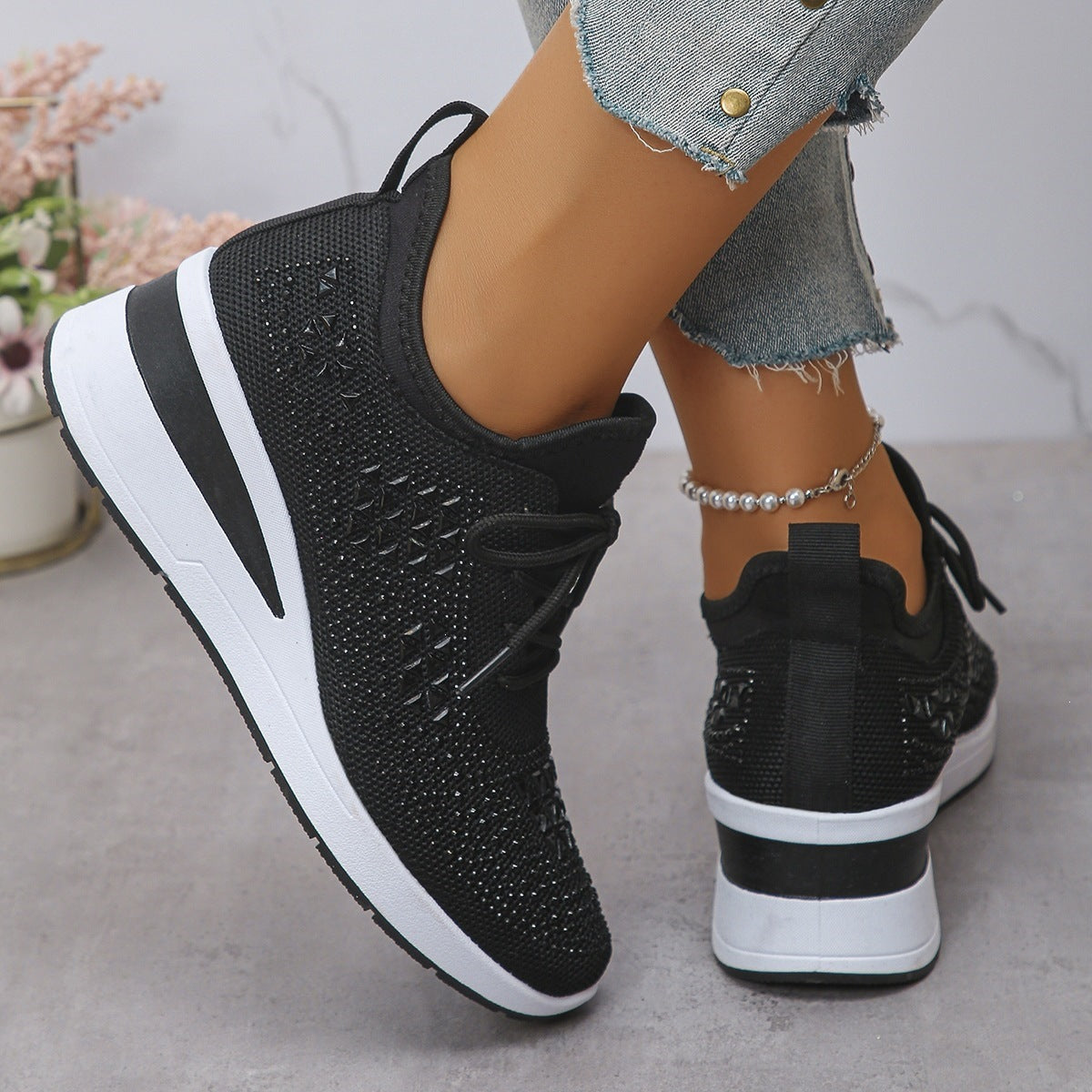Fashion Lace-Up Casual Shoes for Women – Wholesale for Commuting and Sports