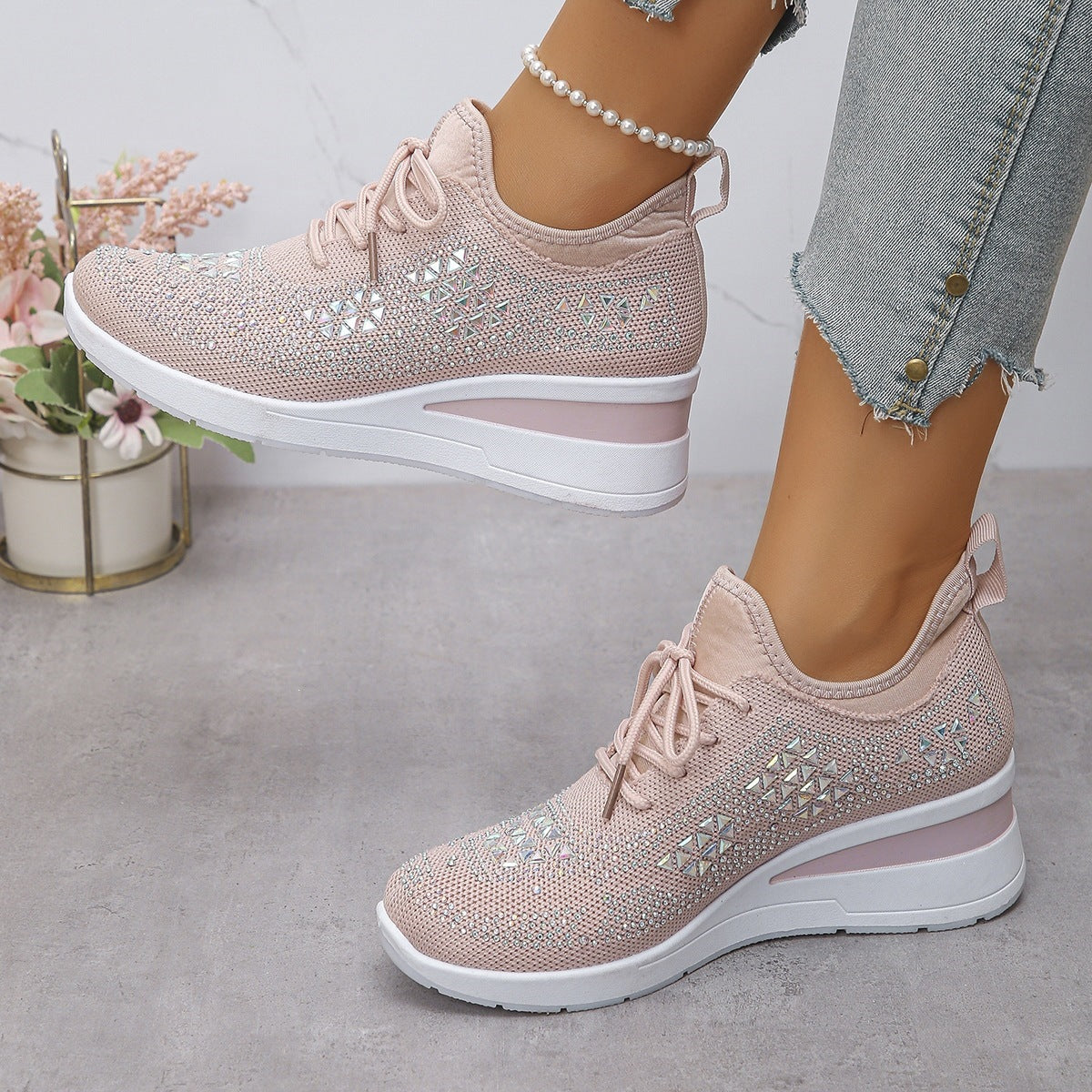Fashion Lace-Up Casual Shoes for Women – Wholesale for Commuting and Sports