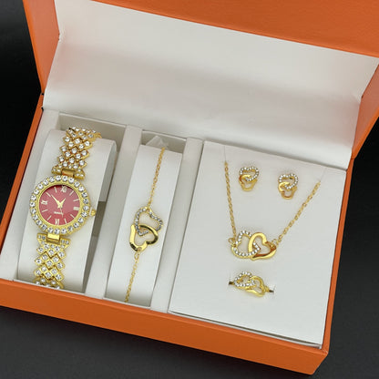 Fashion Ladies watch suit elegant quartz watch hot explosive jewelry bracelet suit