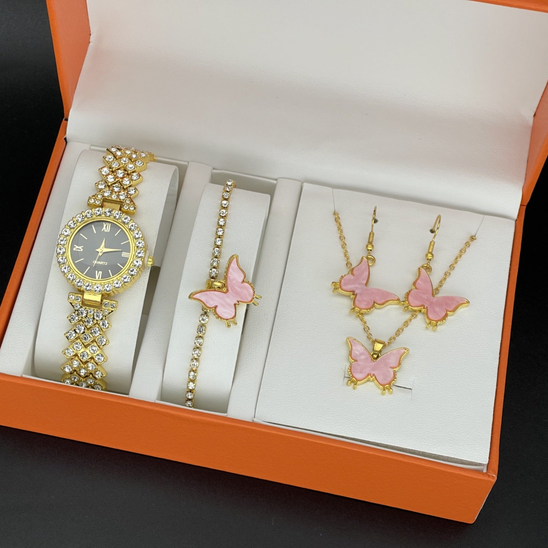Fashion Ladies watch suit elegant quartz watch hot explosive jewelry bracelet suit