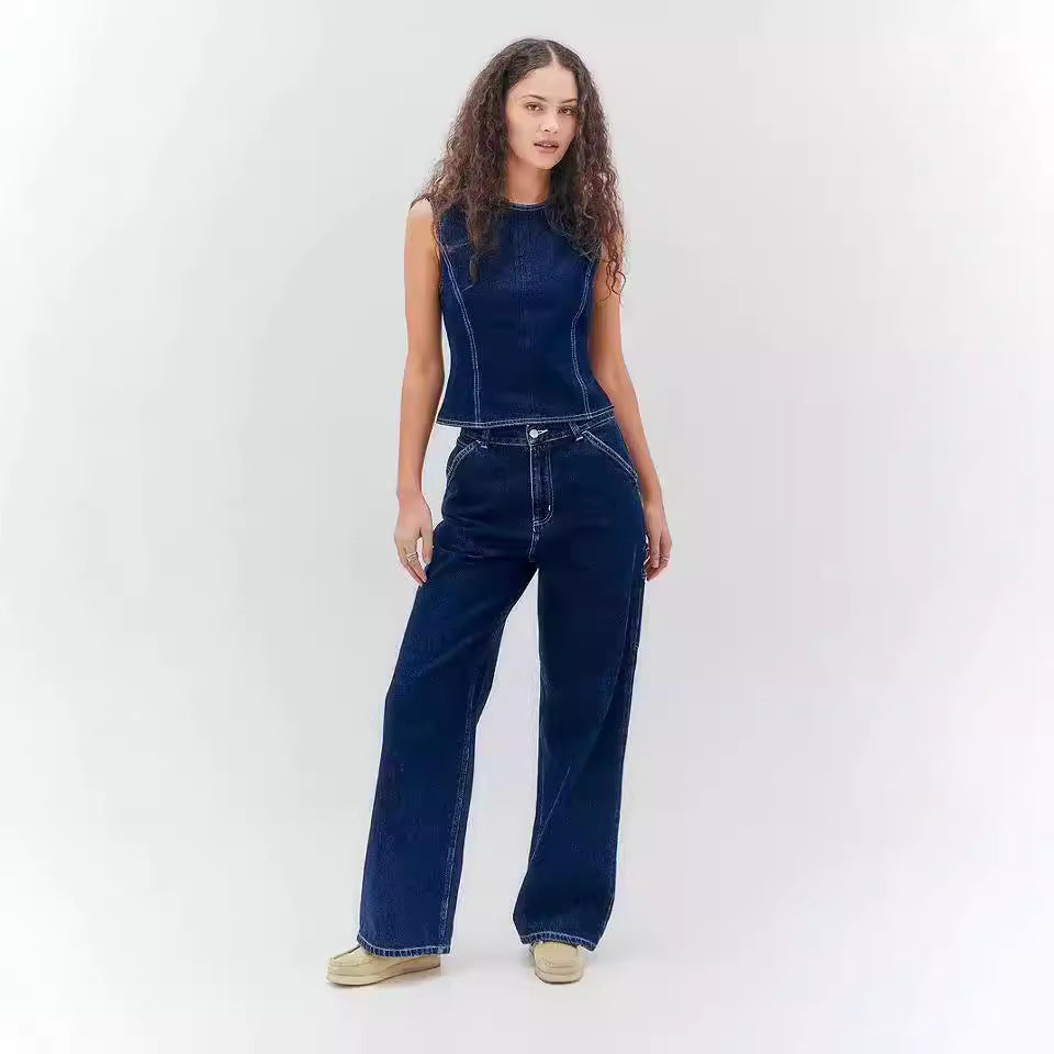 Fashion Leisure Sleeveless High Waist Women
