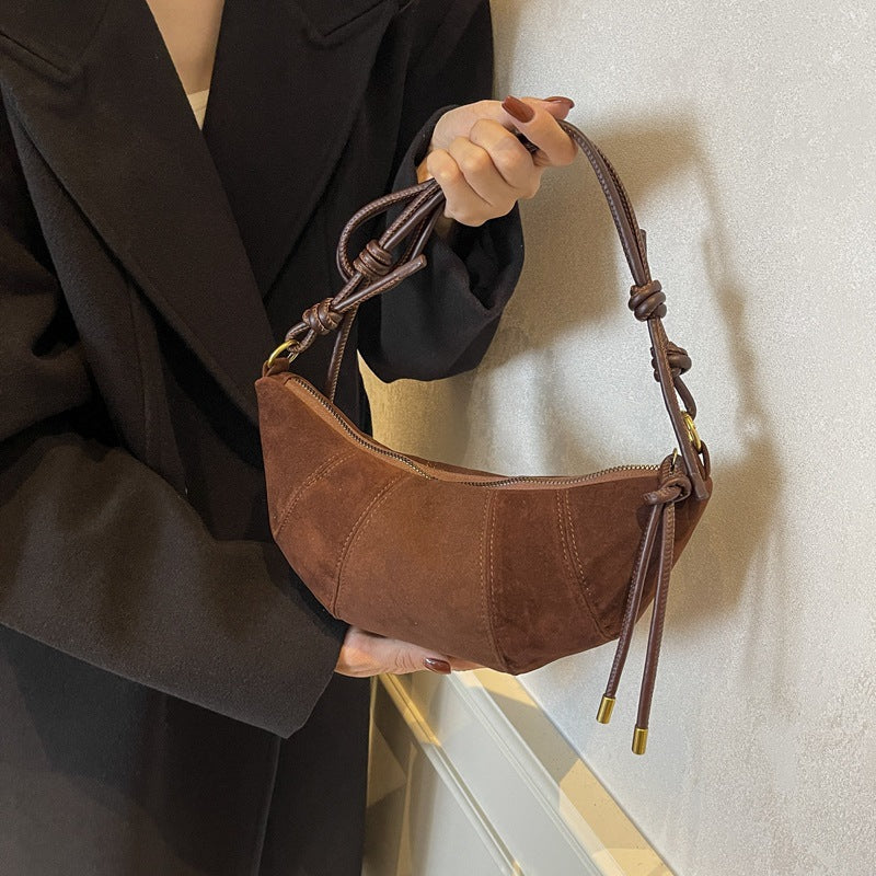 Fashion Leopard Print Suede Shoulder Bag