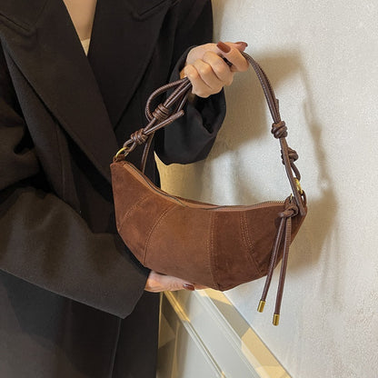 Fashion Leopard Print Suede Shoulder Bag