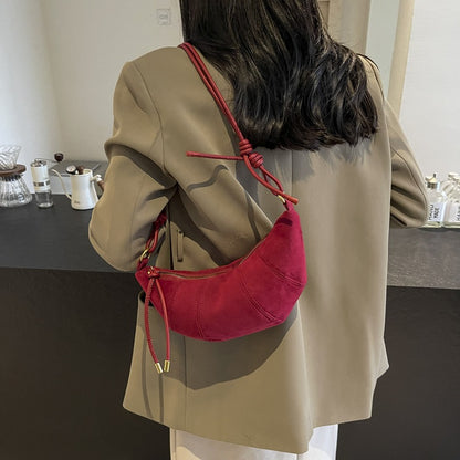 Fashion Leopard Print Suede Shoulder Bag
