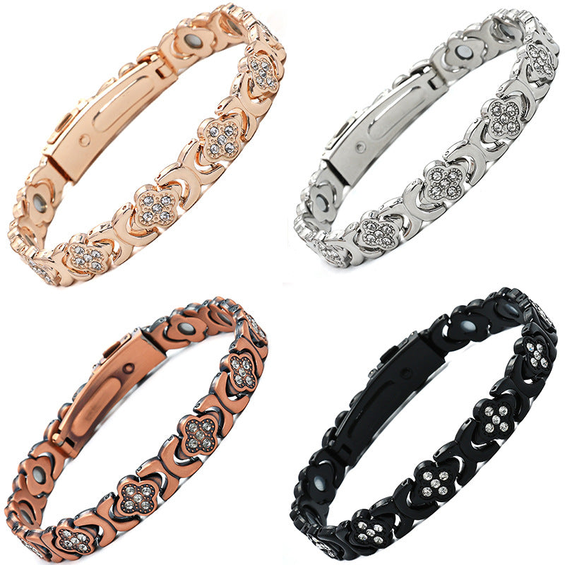 Fashion Magnetic Clover Bracelet
