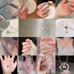 Silver Butterfly Necklace XL065