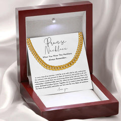 Necklace gold card light box
