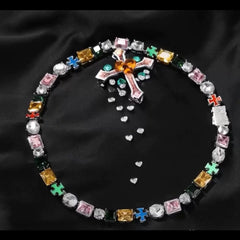 Colored Gemstone Bracelet 18cm