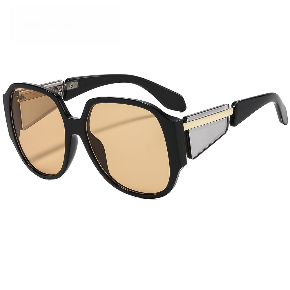 Fashion Oval Frame UV Protection Sunglasses