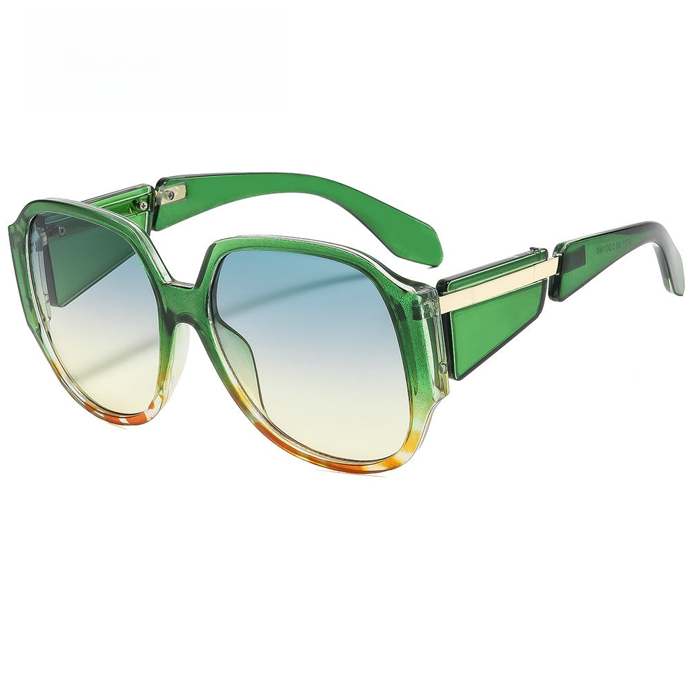 Fashion Oval Frame UV Protection Sunglasses