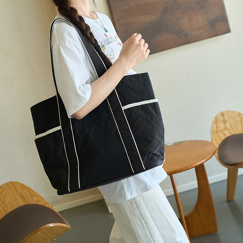 Fashion Patchwork Fabric Tote Bag