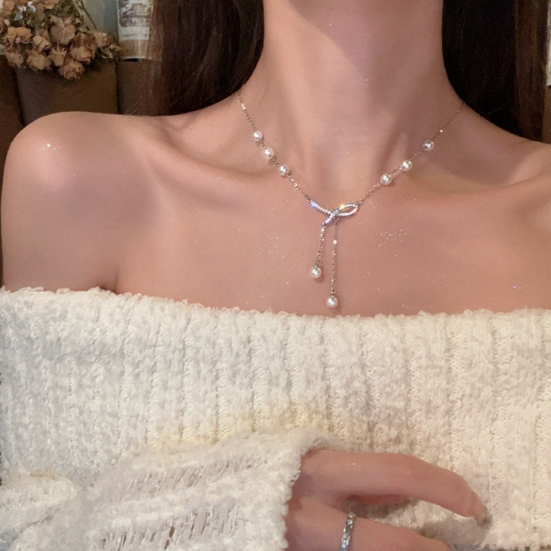Fashion Pearl Necklace with Various Pendants