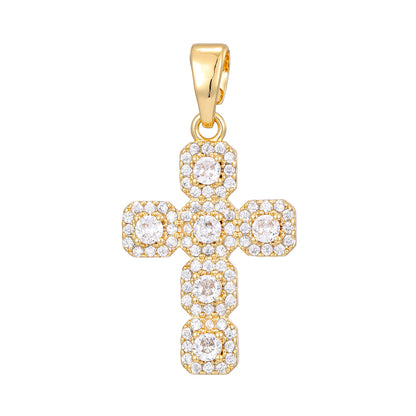 fashion personality color cross necklace