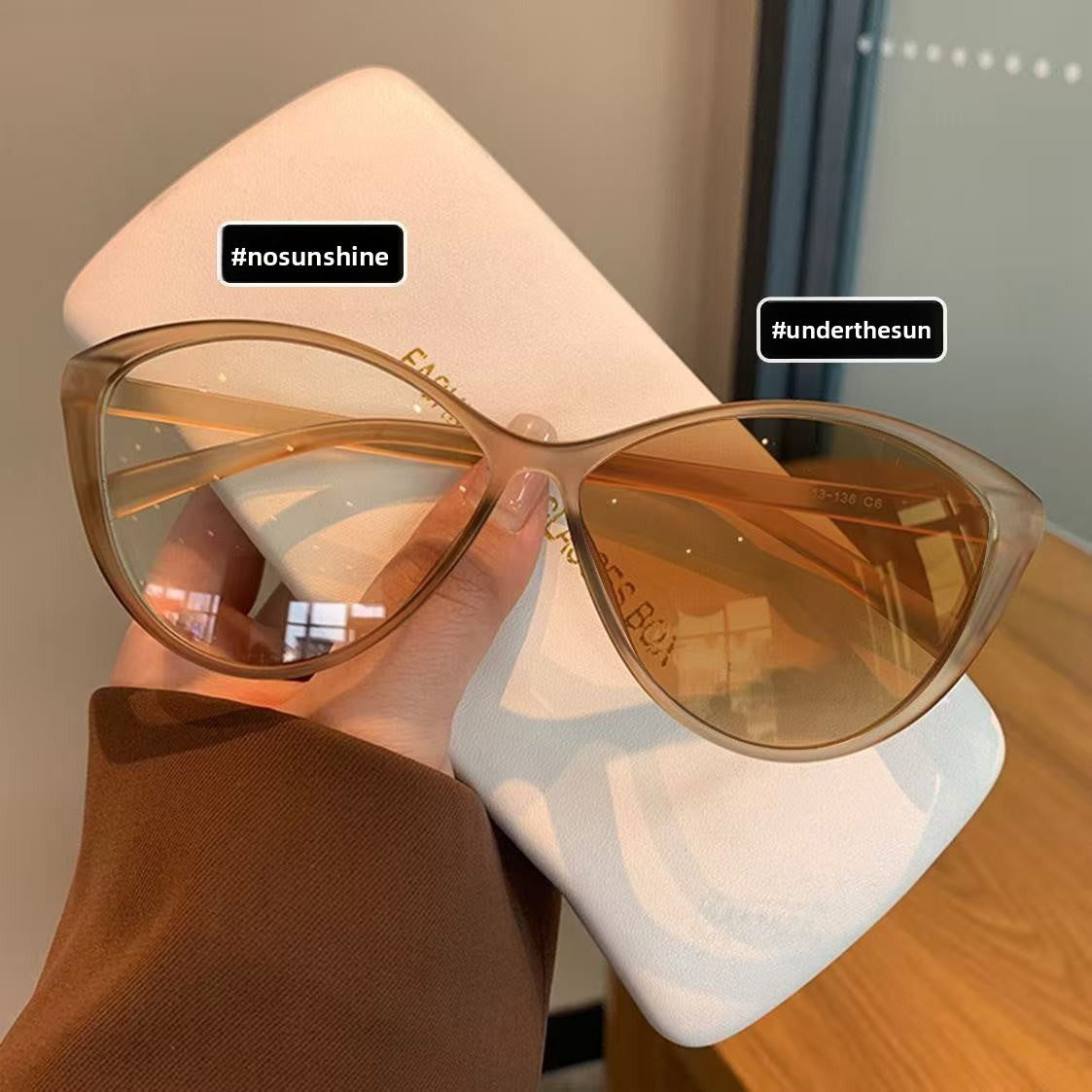 Fashion Photochromic Cat Eye Glasses