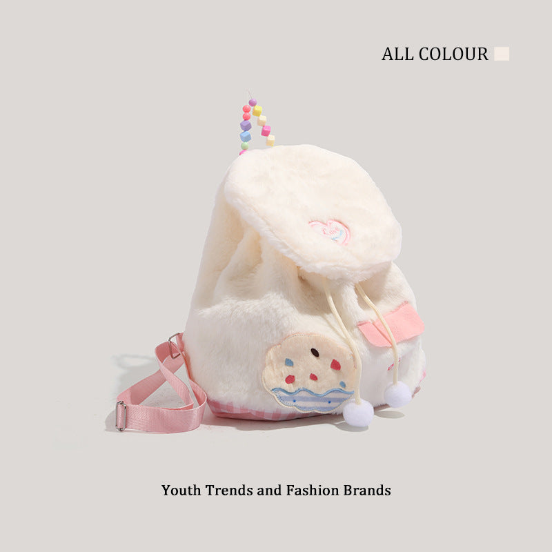 Fashion Plush Backpack for Girls