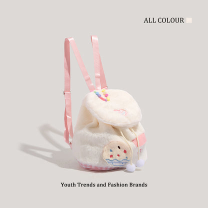 Fashion Plush Backpack for Girls