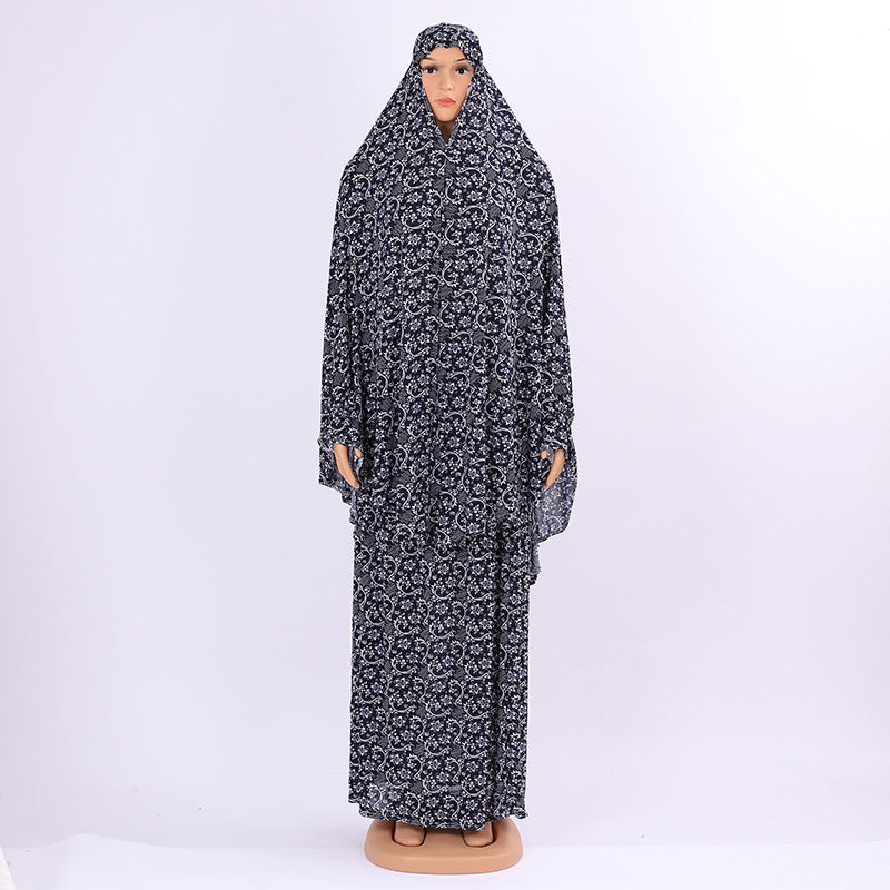 Fashion Printed Hooded dress