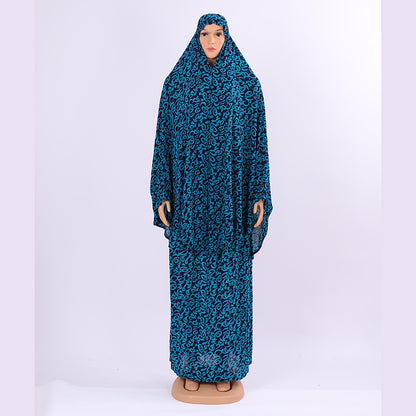 Fashion Printed Hooded dress