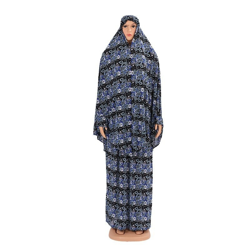 Fashion Printed Hooded dress
