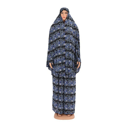 Fashion Printed Hooded dress