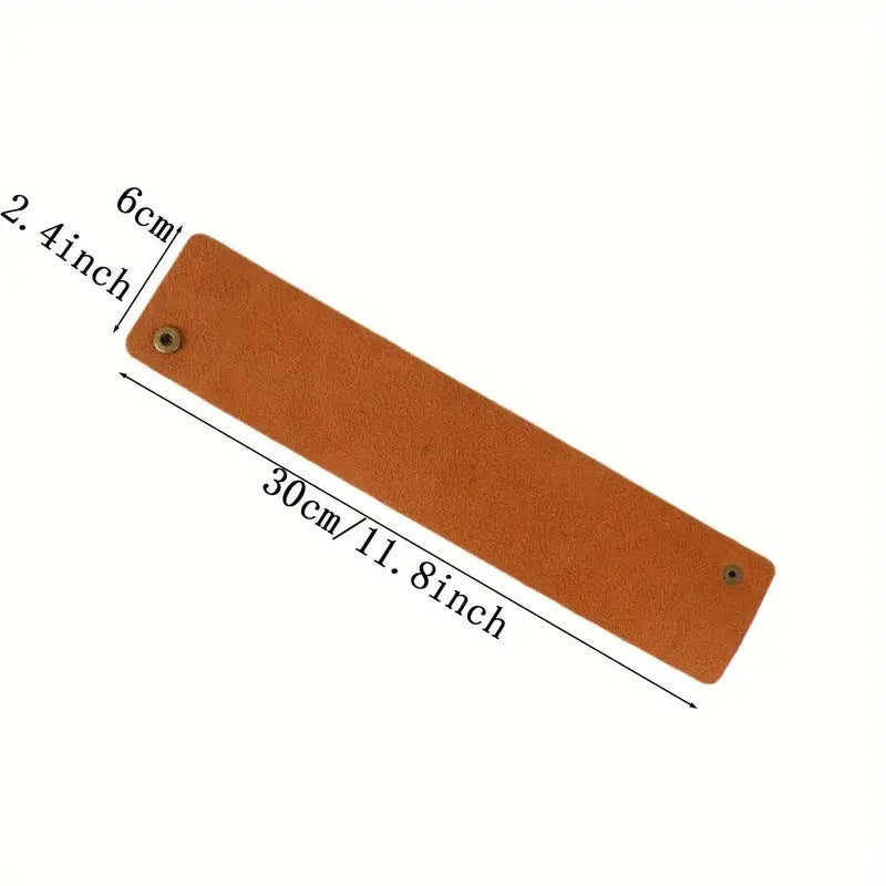 Fashion PU Leather Handmade Adjustable Elastic Belt Curtain Tie-Back Clothing Accessory