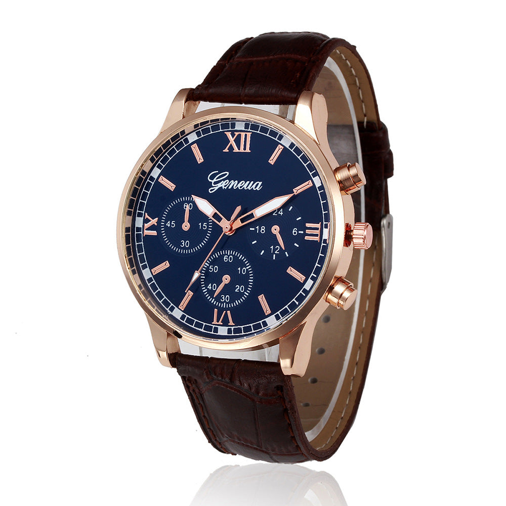 Fashion Quartz Watch Men's Casual Business Chronograph